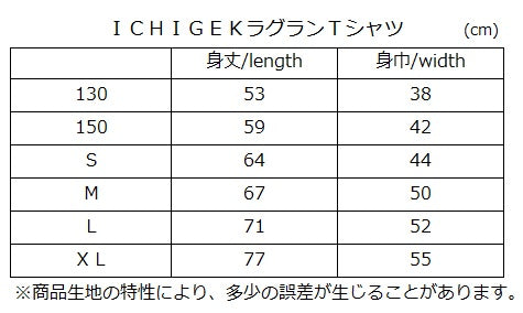 ICHIGEKI Raglan T-Shirt - White / Khaki - English size and fit guide
