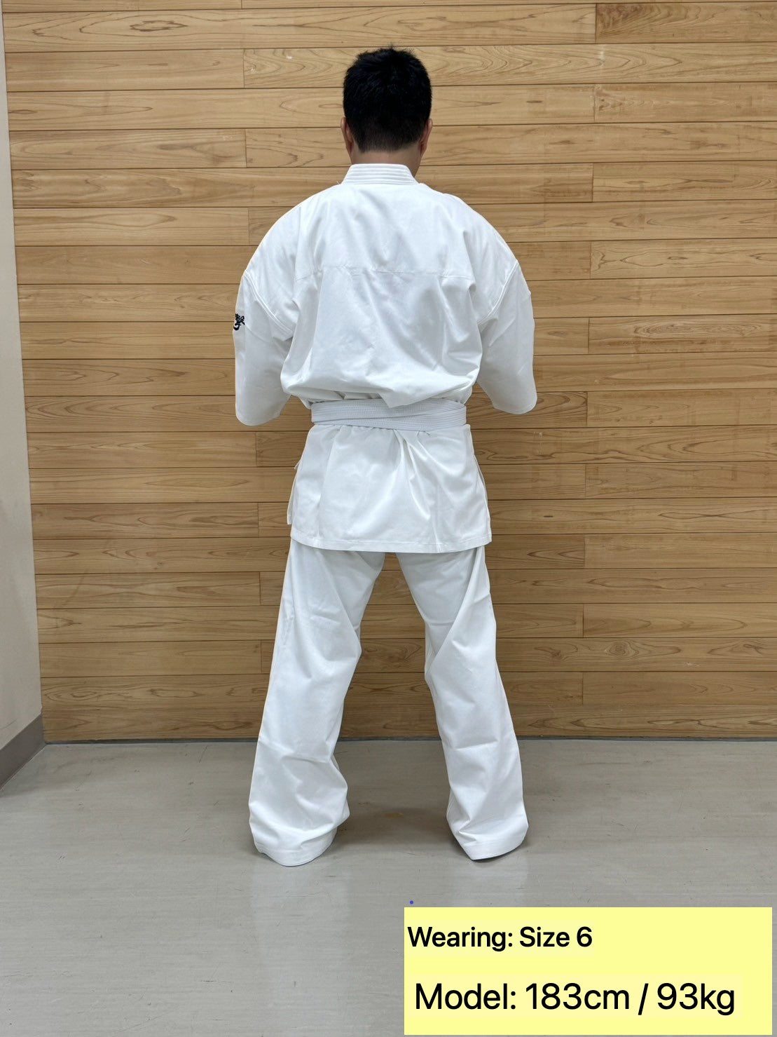 KI-210 Lightweight Karate Gi - English size and fit guide