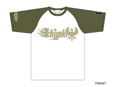 ICHIGEKI Raglan T-Shirt - White / Khaki