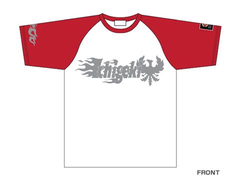 ICHIGEKI Raglan T-Shirt - White / Red